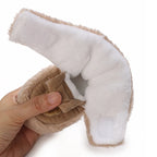 Cute Bear Baby Shoes Cartoon Soft Soled Snow Boots for Infant Boy Girl Autumn Winter Warm Thicken Plush Kids First Walkers 0-18M