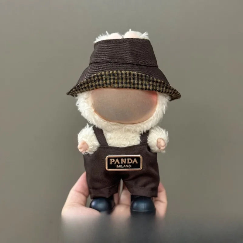 Only clothes are suitable for LABUBU,LABUBU, baby clothes, 17 cm pendants, plush toys, fashion clothes, suits and skirts.