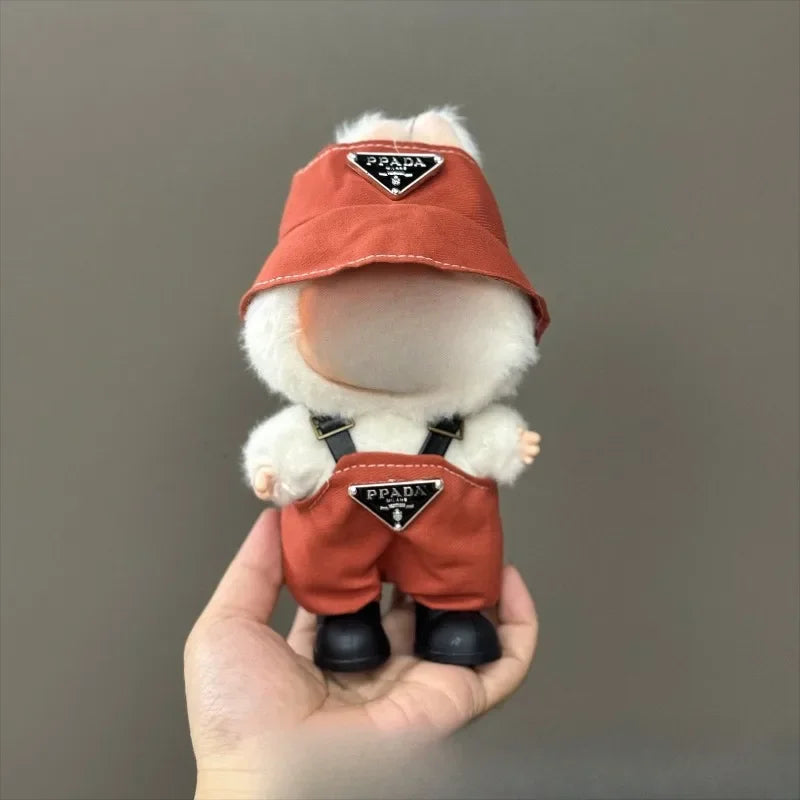 Only clothes are suitable for LABUBU,LABUBU, baby clothes, 17 cm pendants, plush toys, fashion clothes, suits and skirts.