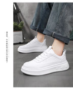 Summer Increase Height Men Shoes The New Breathable  Thick Sole Sneakers Casual  High Quality White Shoes