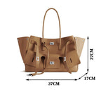 Brand Tote Bag Rodeo Lock Design Women Bag High-quality Soft Pu Leather Handbag Large-capacity Storage Bag Commuter Shoulder Bag