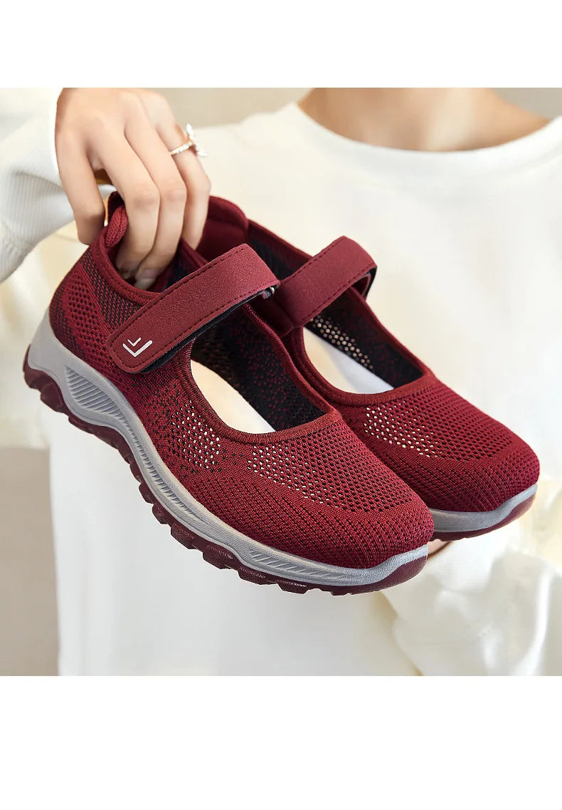Women Shoes Breathable Vulcanized Shoes White ZapaWomen Sneakers Fashion Breathable Mesh Casual Walking Shoes Women Work Shoes