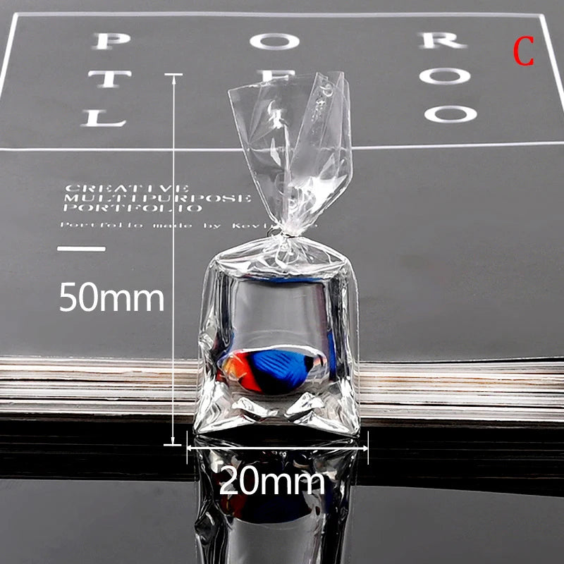 1:12 Miniature Model Mini Fish Tank Bowl Simulation Aquarium Scene Model For Home Desktop Ornament Dollhouse Toys Decoration