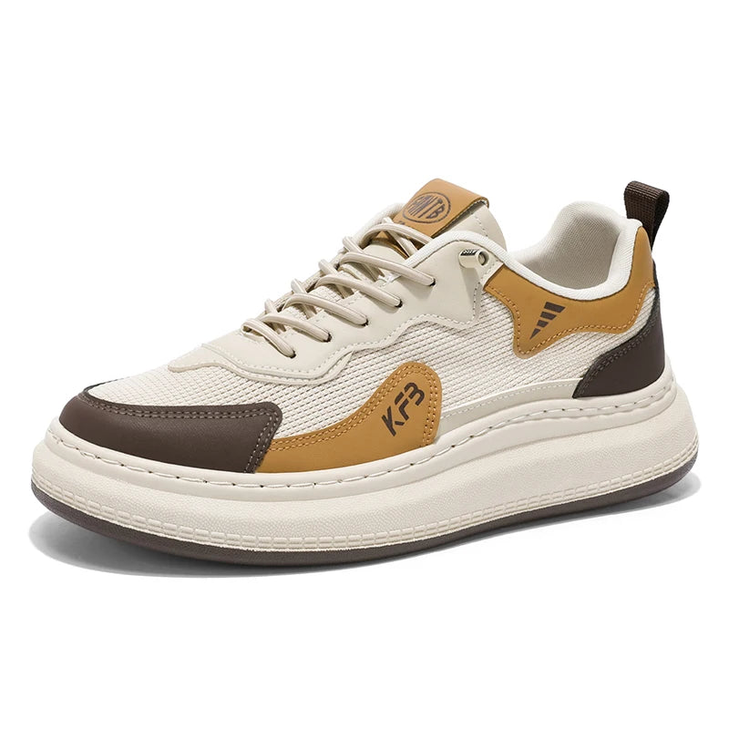 casual shoes fashion men's four season breathable comfortable outdoor thick sole anti slip wear-resistant versatile casual shoes
