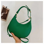 French handbag women bag semi-circular crescent single shoulder armpit bag fashionable commuting niche letter crossbody handbag