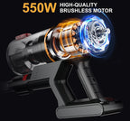 550W Cordless Vacuum Cleaner 45000Pa,Stick Vacuum with Touch Display,Removable Battery,Handheld Dust Cleaners For Home Clean