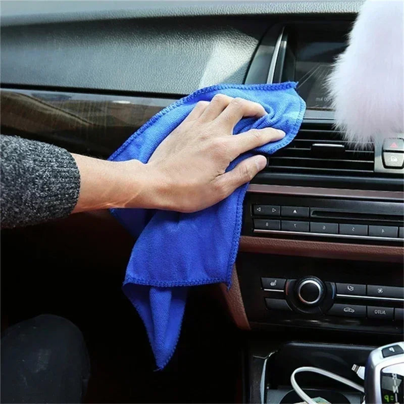 100Pcs Microfiber Towels Car Wash Drying Cloth Towel Household Cleaning Cloths Auto Detailing Polishing Cloth Home Clean Tools