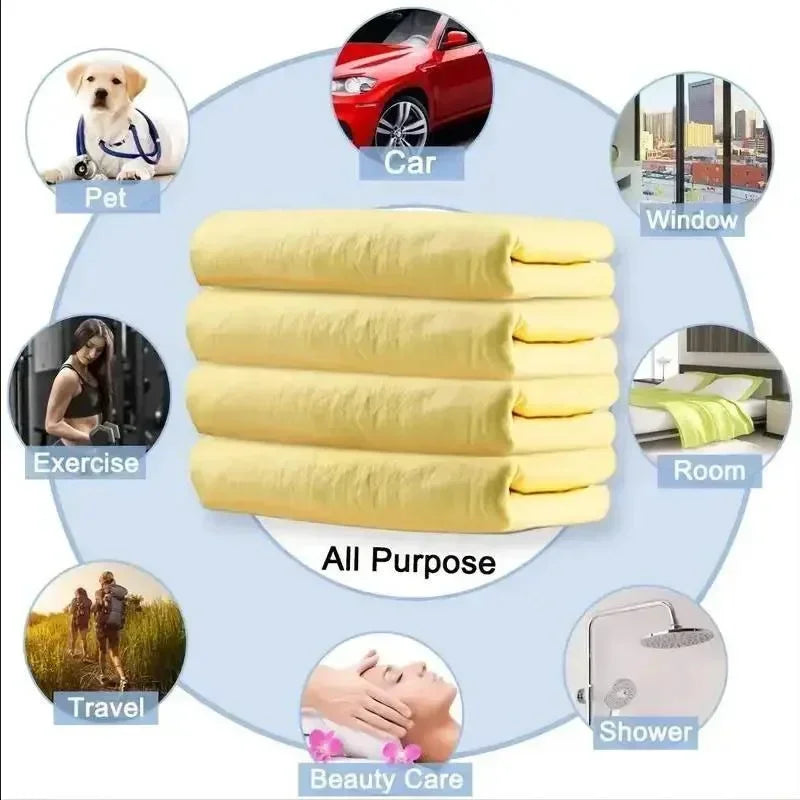 Super Absorbent Car Wash Towel Auto Care Suede Chamois Towels Car Cleaning Towel Wash Cloth Car Cleaning Tools Auto Accessories