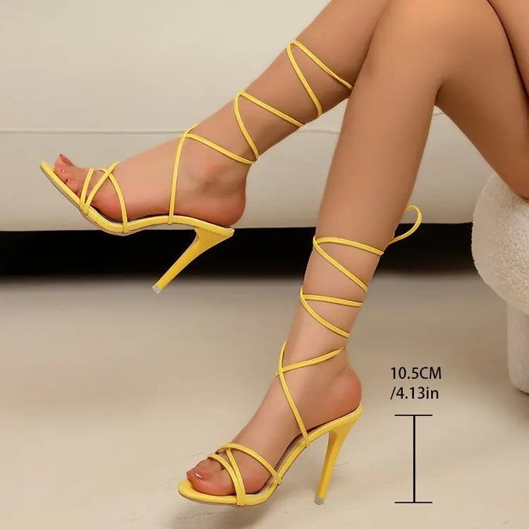 New Summer Elegant Strap Solid Color Square Toe High Heels Open Toe Fashion Sexy Banquet Women's Shoes pumps women shoes
