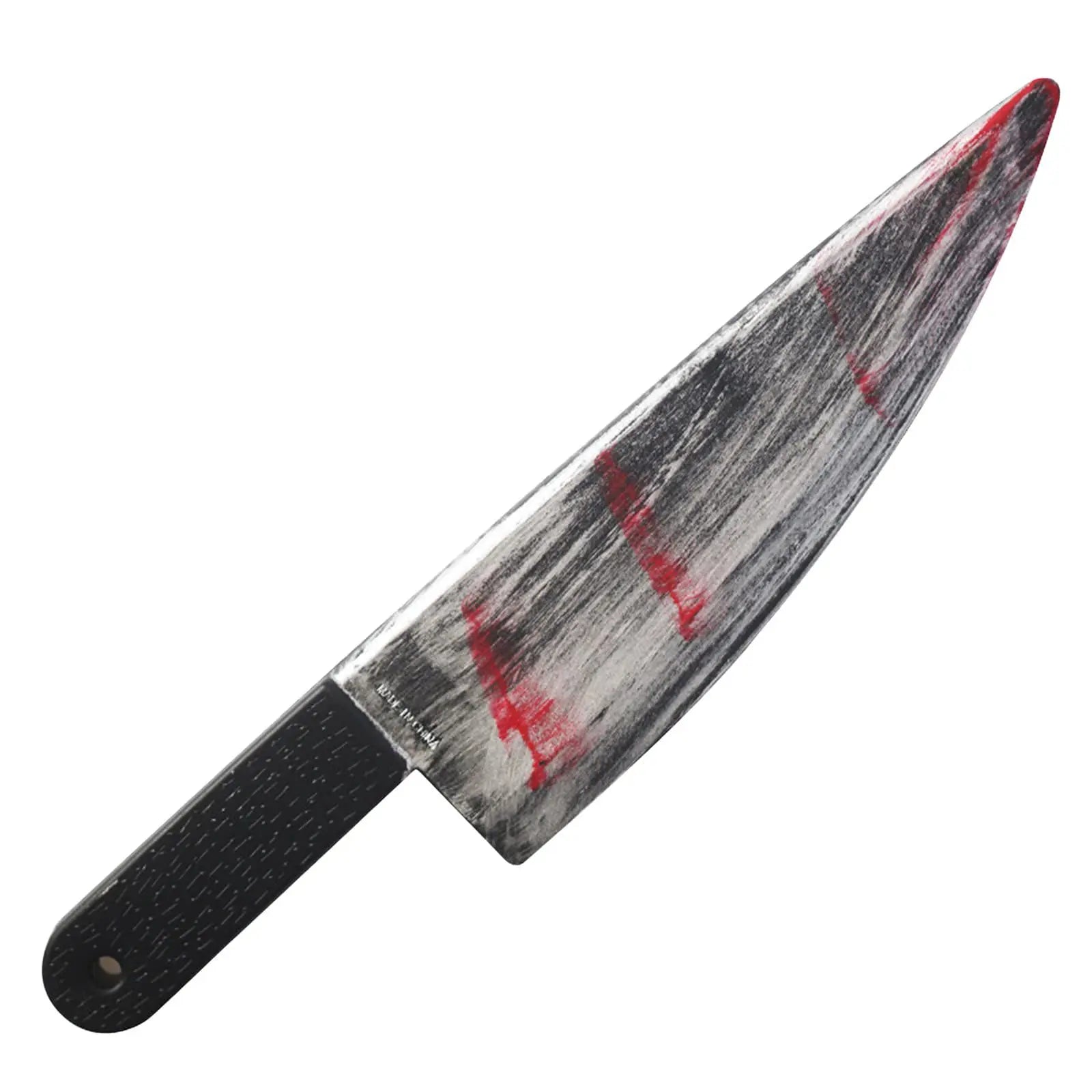 48.5cm/19.09in Plastics Fake Blood Knife Party Supplies Weapon Props Model Halloween Cosplay Funny Gift Collectible Outdoor Toys