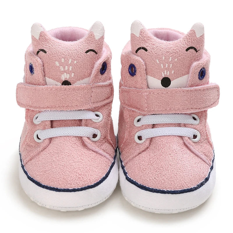 NEW Classic baby shoes for boys and girls cute animal casual flat shoes the first baby cotton non slip and warm walking shoes ﻿