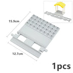 Big Size Track Bricks Train Straight Curved Switch Railway City View  Large Building Bricks Wheel Bridge Toys Compatible Duploes