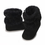 Baby Shoes With Soft Soles For Warmth 0-12 Months Old Baby Cotton Winter Socks and Shoes With Fleece Before Learning To Walk