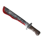 48.5cm/19.09in Plastics Fake Blood Knife Party Supplies Weapon Props Model Halloween Cosplay Funny Gift Collectible Outdoor Toys