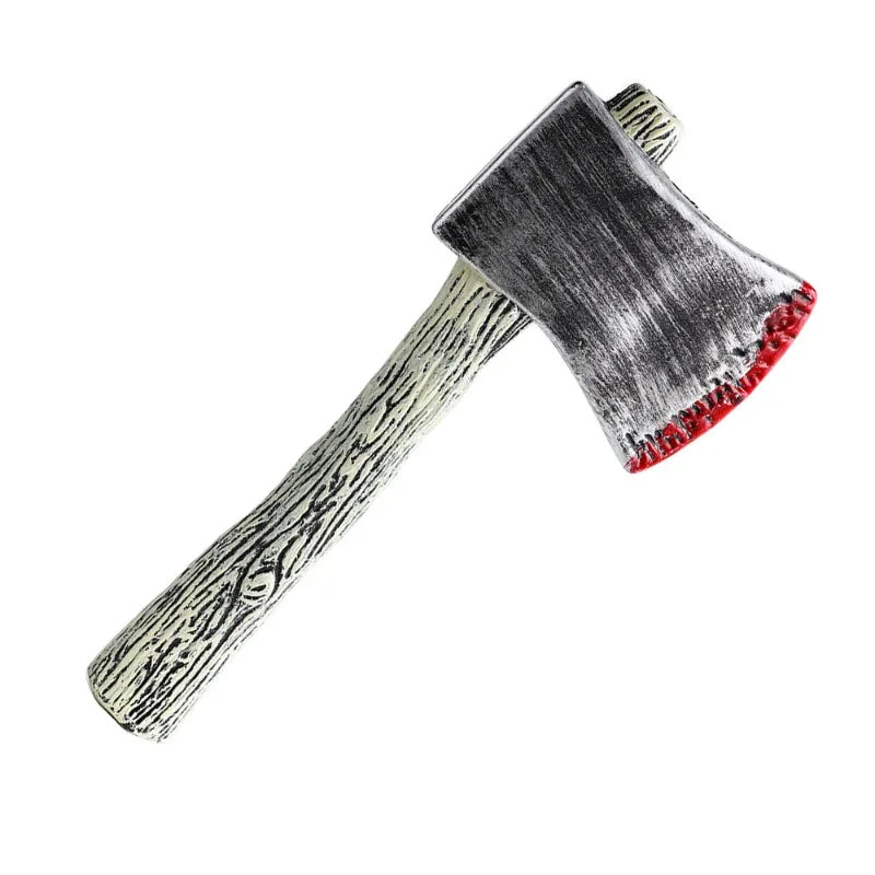 48.5cm/19.09in Plastics Fake Blood Knife Party Supplies Weapon Props Model Halloween Cosplay Funny Gift Collectible Outdoor Toys