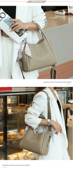 YANATARI Female genuine cow leather bag for women bag blue Handbag New Crossbody Bucket Bag luxury Shoulder bag tote bag medium