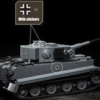 WW2 Military 1/28 Scale Franz Staudegger Tiger Heavy Tank Building Blocks Set War World 2 Tiger Tanks Model Toys For Boys Gifts