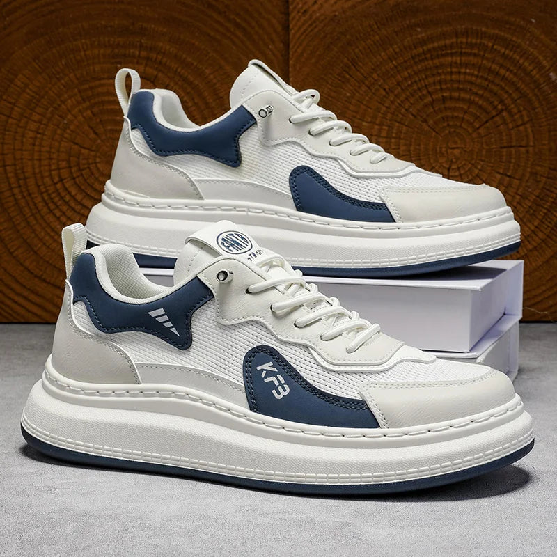 casual shoes fashion men's four season breathable comfortable outdoor thick sole anti slip wear-resistant versatile casual shoes