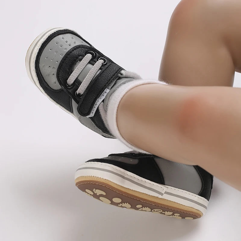 0-1Year New Baby Shoes Retro Leather Boy Girl Shoes Multicolor Toddler Rubber Sole Anti-slip First Walkers Infant Newborn