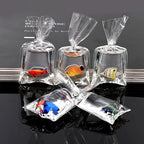 1:12 Miniature Model Mini Fish Tank Bowl Simulation Aquarium Scene Model For Home Desktop Ornament Dollhouse Toys Decoration