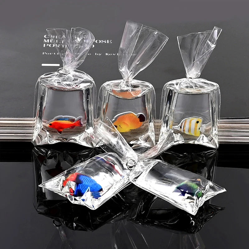 1:12 Miniature Model Mini Fish Tank Bowl Simulation Aquarium Scene Model For Home Desktop Ornament Dollhouse Toys Decoration