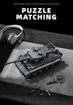 WW2 Military 1/28 Scale Franz Staudegger Tiger Heavy Tank Building Blocks Set War World 2 Tiger Tanks Model Toys For Boys Gifts