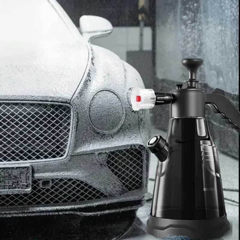 2.3L Car Wash Kit: Spray Bottle & PA Pot with Built-in Brush, Household High-Pressure Water Gun, Foam Artefact & Car Wash Liquid