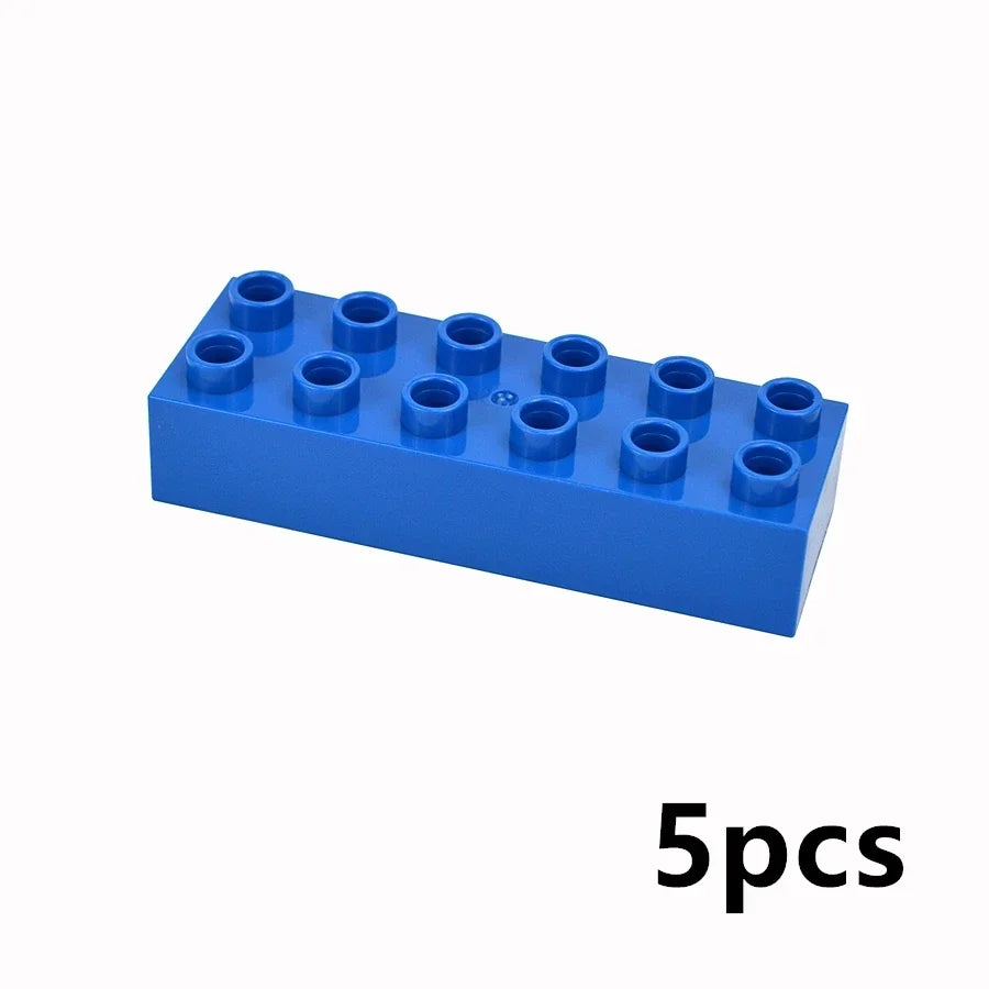 DIY Big Size Bulk Bricks Creative Thick Building Blocks Educational Kid Toys Slope Thin Large Particles Compatible With Duploes