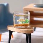 1pc Doll Aquarium Dollhouse Miniature Glass Fish Tank Bowl Aquarium Doll House Home Ornament Toys for Dollhouse Decor Toys