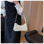 Small Cute Underarm Shoulder Bags for Women 2024 Trend Design Leather Handbags and Purses Y2K Silver Red Hand Bag Women Bag