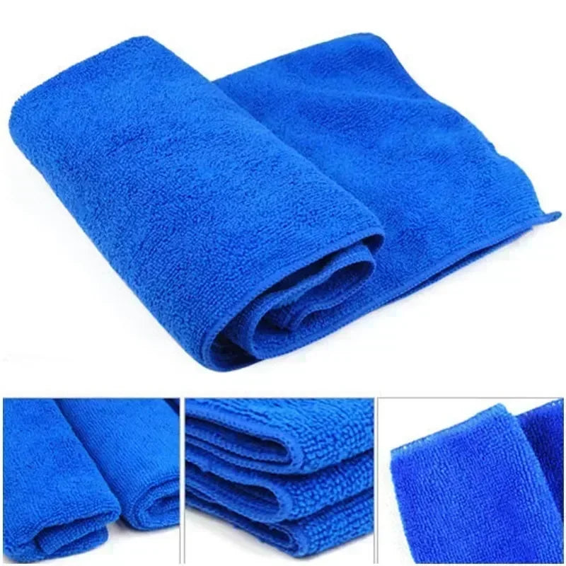 100Pcs Microfiber Towels Car Wash Drying Cloth Towel Household Cleaning Cloths Auto Detailing Polishing Cloth Home Clean Tools