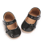 0-12 Months Baby Shoes PU Leather Shallow Mouth Single Shoe Bow Baby Walking Shoes Princess Shoes Baby Shoes