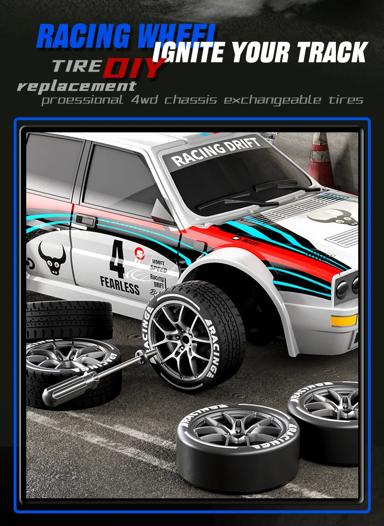 New RC Raceway Drift Car SG204 PRO 1:24 20KM/H 4WD High speed Racing With LED Car Monster Truck for Kids Boy Festival Toys Gifts