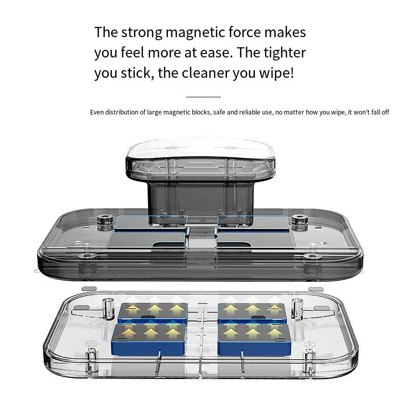 Household Relaxed Portable Glass Cleaner Building Strong Magnetic Window Cleaner Double-Sided Scraping And Cleaning Window Tool