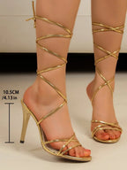 New Summer Elegant Strap Solid Color Square Toe High Heels Open Toe Fashion Sexy Banquet Women's Shoes pumps women shoes