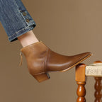 2024 New Autumn Winter Women Boots Fashion Pointed Toe Chelsea Boots for Women Ankle Boots Retro Ladies Women Shoes