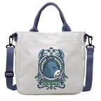 Cartoon Totoro Canvas Women Bag Boys Girl Simple Light Handbag Tote Bags Cute Cartoon Anime Crossbody Shoulder Packet Gift