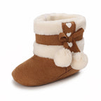 Baby Shoes With Soft Soles For Warmth 0-12 Months Old Baby Cotton Winter Socks and Shoes With Fleece Before Learning To Walk
