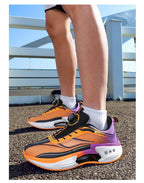 Parent-child casual sports shoes Four seasons new soft sole non-slip breathable outdoor running shoes men women's light sneakers