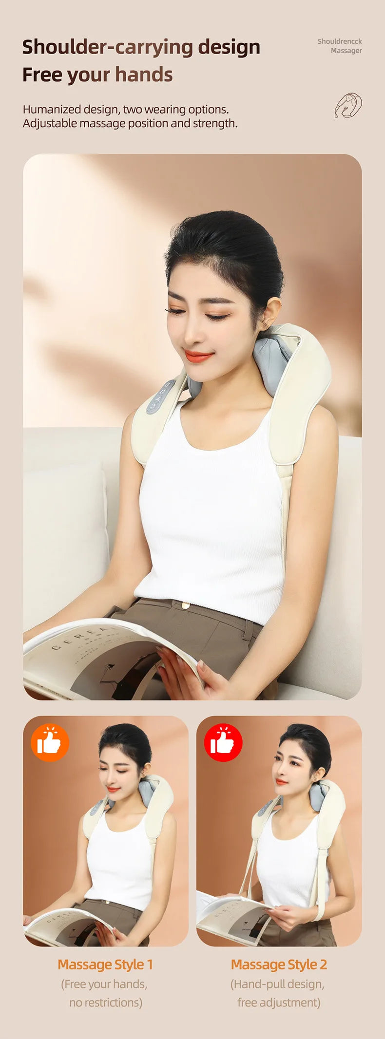 KneaU HeatHug – Deep Comfort Pillow ✨