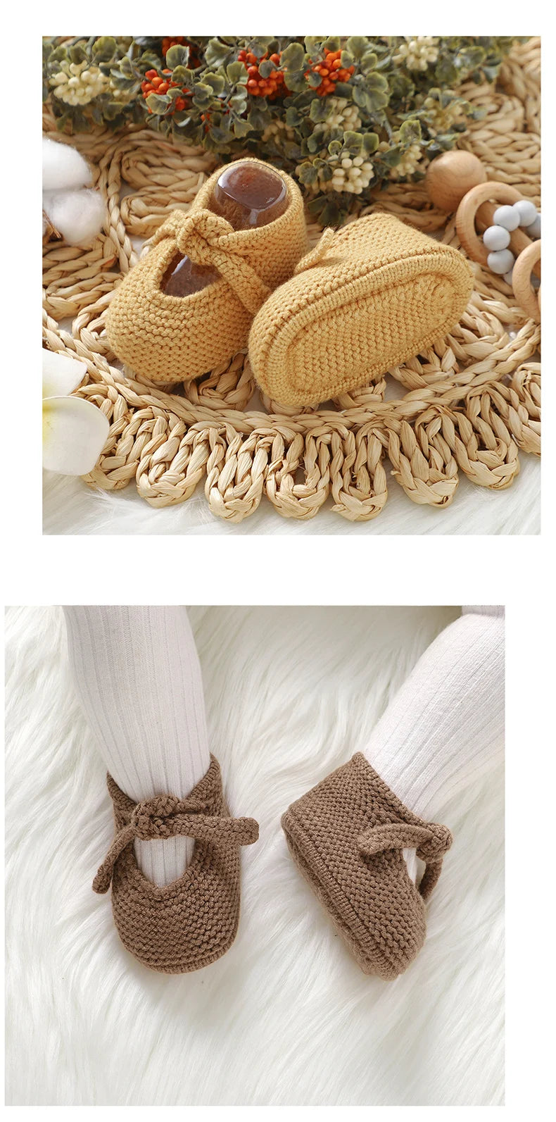 Baby Shoes Knit Newborn Boy Girls Bed Boots Fashion Cute Bow Infant Clothing Accessories Toddler Children Shallow Footwear 0-18M