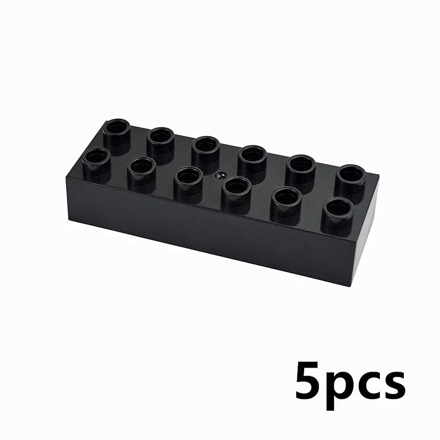 DIY Big Size Bulk Bricks Creative Thick Building Blocks Educational Kid Toys Slope Thin Large Particles Compatible With Duploes