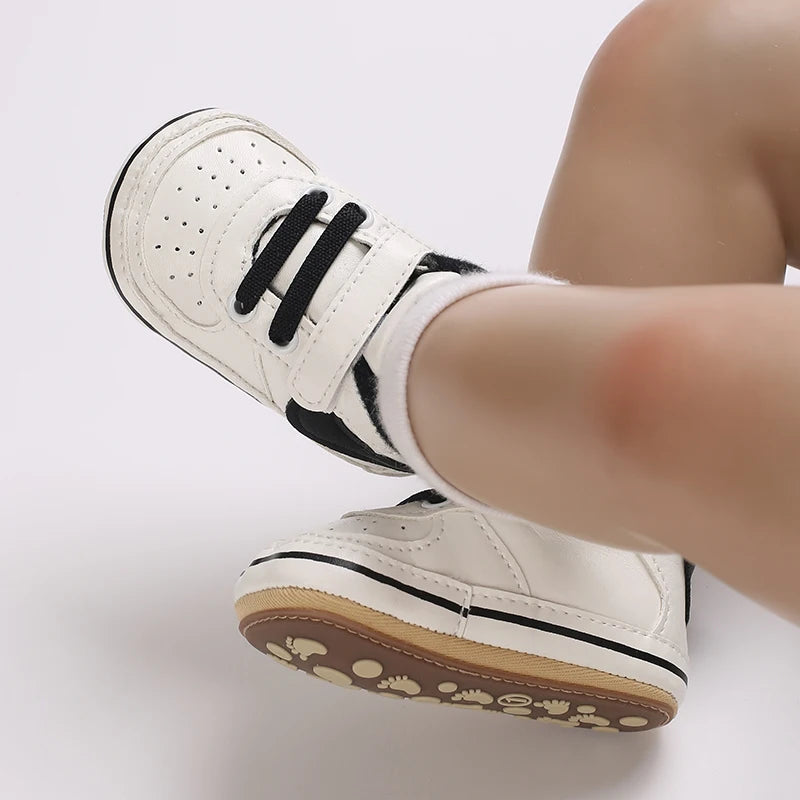 0-1Year New Baby Shoes Retro Leather Boy Girl Shoes Multicolor Toddler Rubber Sole Anti-slip First Walkers Infant Newborn