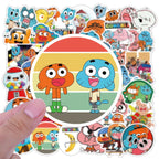 10/50PCS Funny Animation The Amazing World of Gumball Stickers Cute Personality Creative Doodle Decals Toys Gifts for Scrapbook
