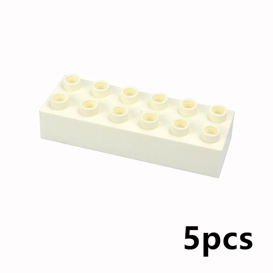 DIY Big Size Bulk Bricks Creative Thick Building Blocks Educational Kid Toys Slope Thin Large Particles Compatible With Duploes