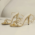 New Summer Elegant Strap Solid Color Square Toe High Heels Open Toe Fashion Sexy Banquet Women's Shoes pumps women shoes