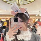 Kawaii Cartoon Hairband Ratatouilleing Cute Headband Ratatouille Hairpin Mouse Ears Headdress Girl Kids Party Gift Toys