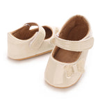 0-12 Months Baby Shoes PU Leather Shallow Mouth Single Shoe Bow Baby Walking Shoes Princess Shoes Baby Shoes