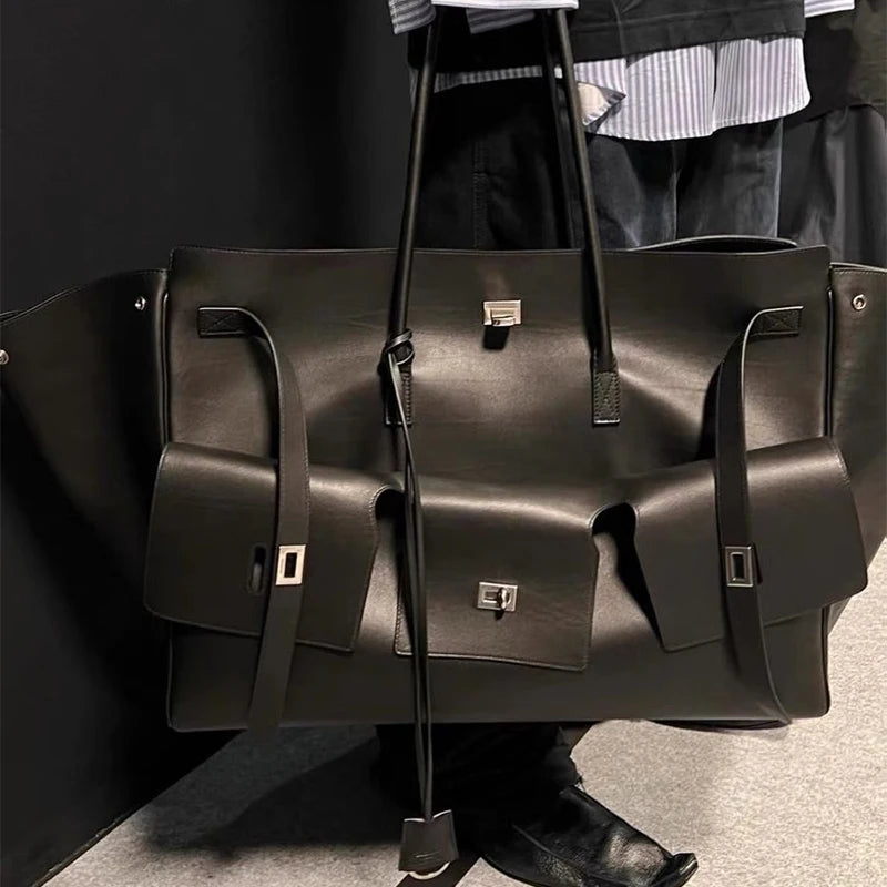Brand Tote Bag Rodeo Lock Design Women Bag High-quality Soft Pu Leather Handbag Large-capacity Storage Bag Commuter Shoulder Bag