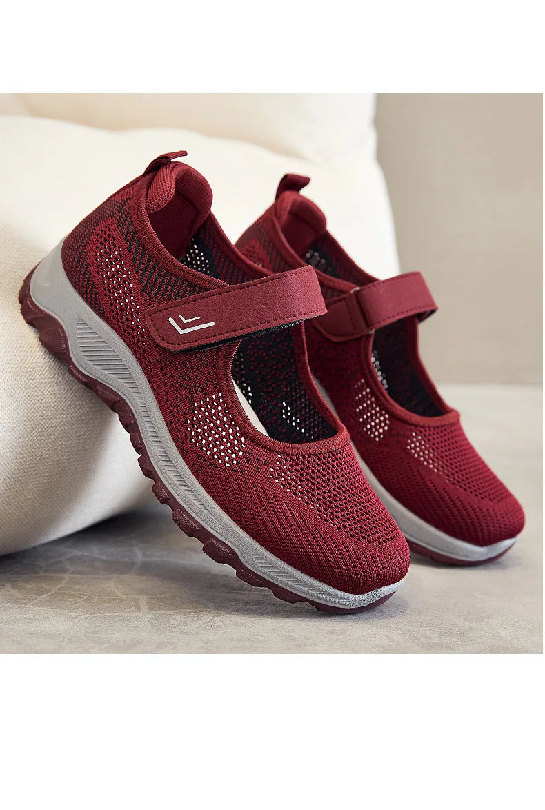Women Shoes Breathable Vulcanized Shoes White ZapaWomen Sneakers Fashion Breathable Mesh Casual Walking Shoes Women Work Shoes